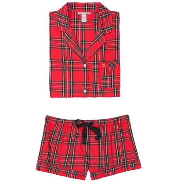 🔥Last One🔥Victoria's Secret Flannel Boxer PJ - Picture 2 of 4